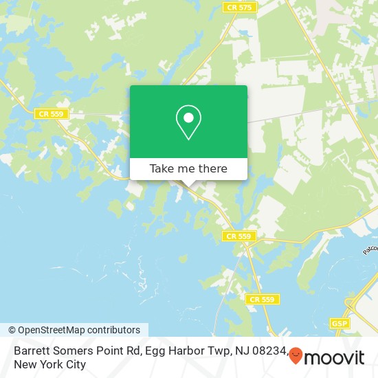 Mapa de Barrett Somers Point Rd, Egg Harbor Twp, NJ 08234