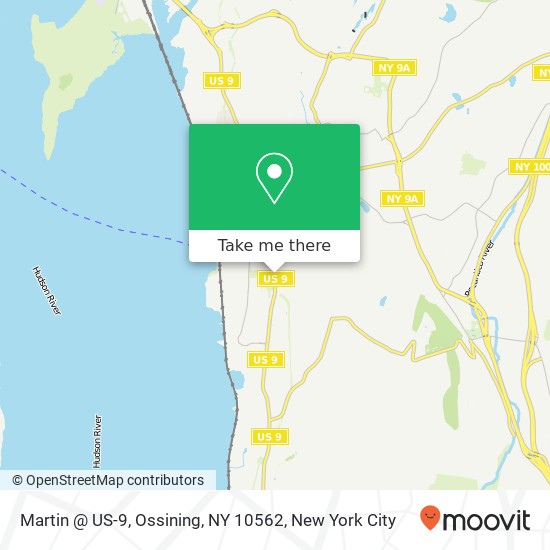 Mapa de Martin @ US-9, Ossining, NY 10562
