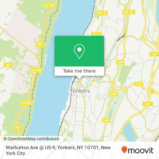 Warburton Ave @ US-9, Yonkers, NY 10701 map