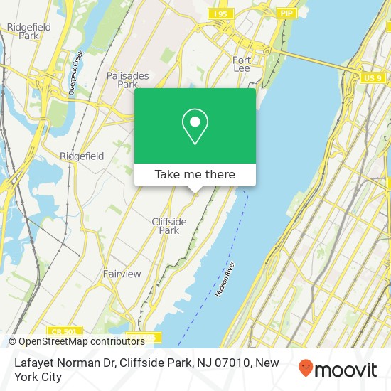 Lafayet Norman Dr, Cliffside Park, NJ 07010 map