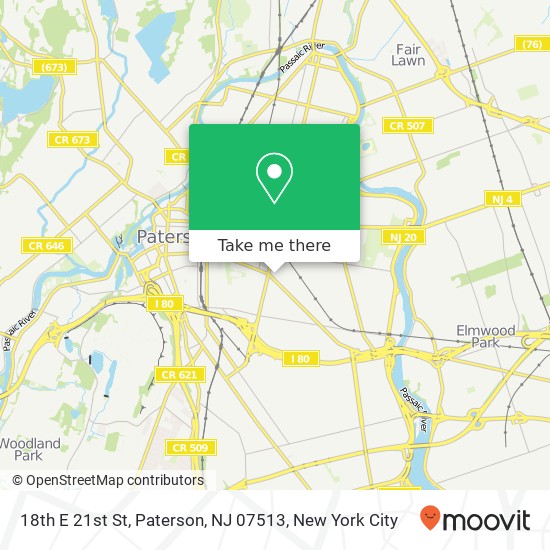 18th E 21st St, Paterson, NJ 07513 map