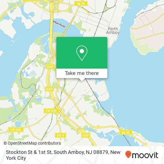 Stockton St & 1st St, South Amboy, NJ 08879 map