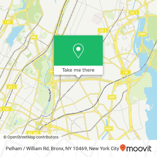 Pelham / William Rd, Bronx, NY 10469 map