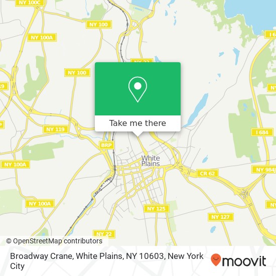 Mapa de Broadway Crane, White Plains, NY 10603