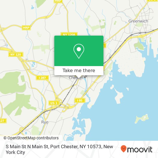 Mapa de S Main St N Main St, Port Chester, NY 10573
