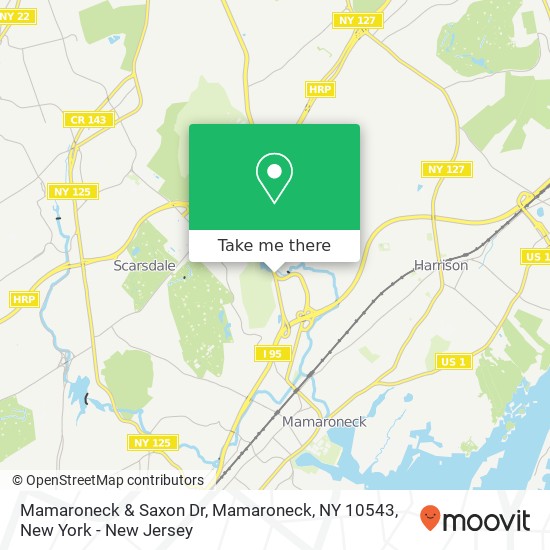 Mamaroneck & Saxon Dr, Mamaroneck, NY 10543 map