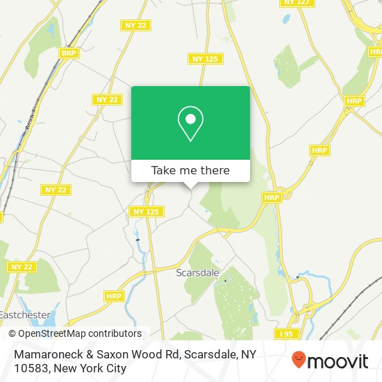 Mamaroneck & Saxon Wood Rd, Scarsdale, NY 10583 map