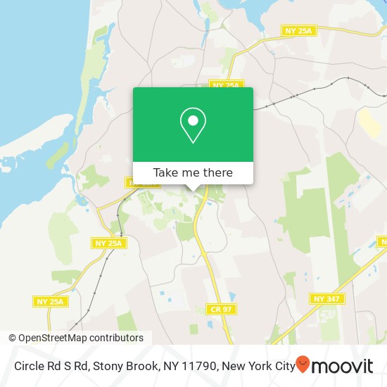 Mapa de Circle Rd S Rd, Stony Brook, NY 11790