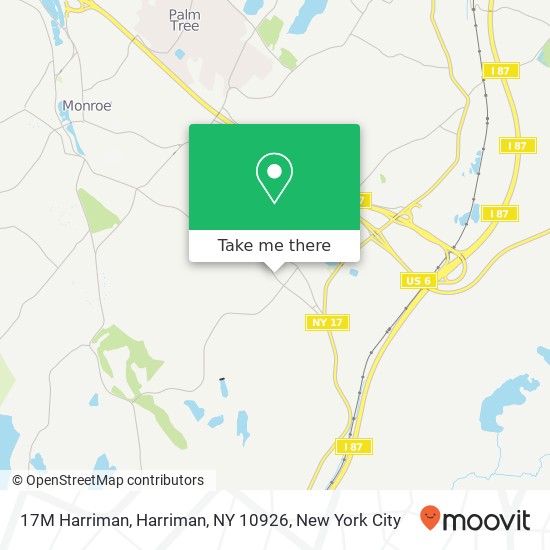 Mapa de 17M Harriman, Harriman, NY 10926