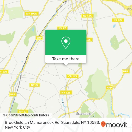 Brookfield Ln Mamaroneck Rd, Scarsdale, NY 10583 map