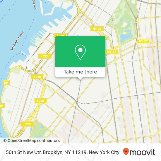 50th St New Utr, Brooklyn, NY 11219 map