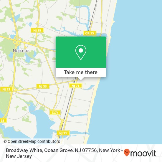 Broadway White, Ocean Grove, NJ 07756 map