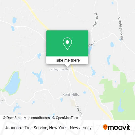 Johnson's Tree Service map