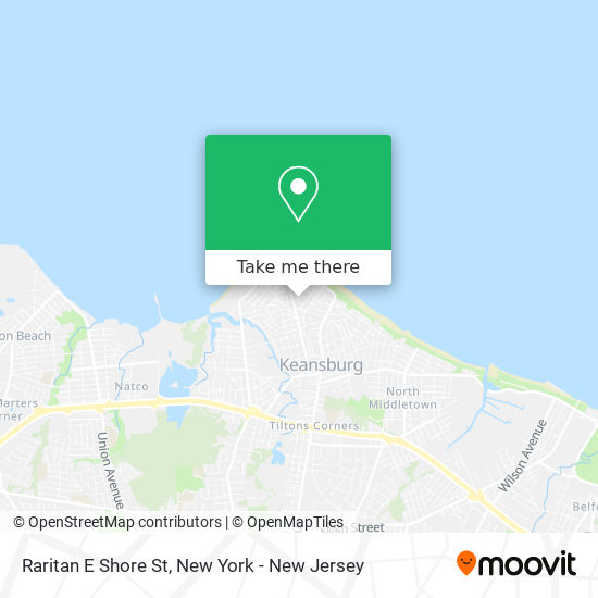 Raritan E Shore St map