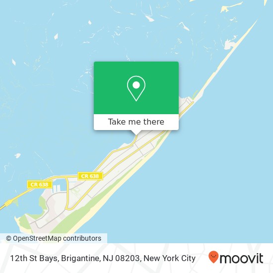 Mapa de 12th St Bays, Brigantine, NJ 08203