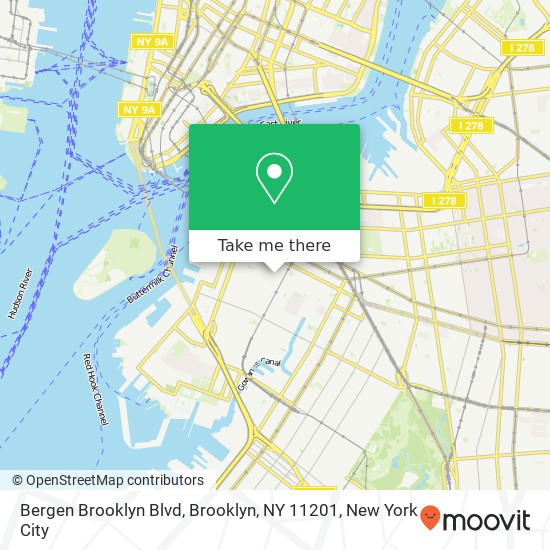 Bergen Brooklyn Blvd, Brooklyn, NY 11201 map