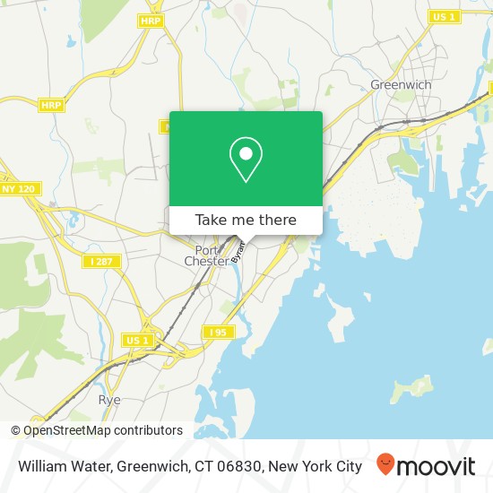 Mapa de William Water, Greenwich, CT 06830