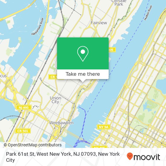 Park 61st St, West New York, NJ 07093 map