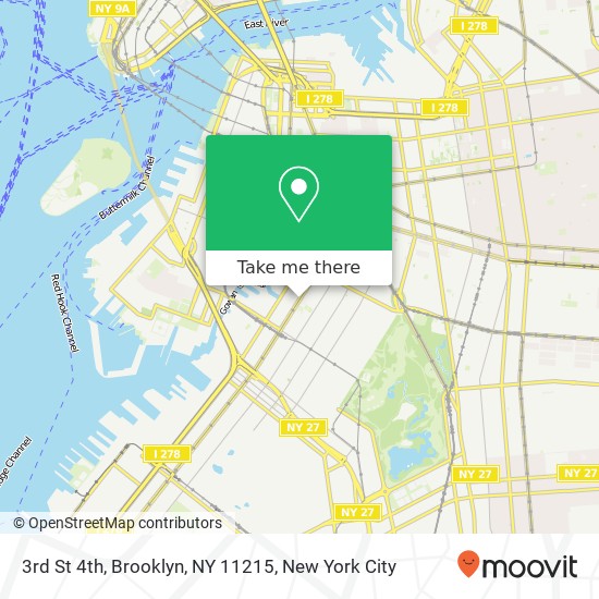 3rd St 4th, Brooklyn, NY 11215 map