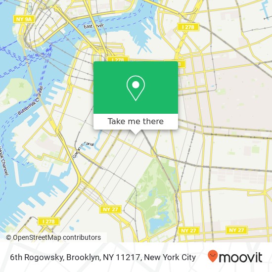 6th Rogowsky, Brooklyn, NY 11217 map