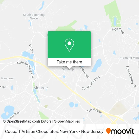 Cocoart Artisan Chocolates map