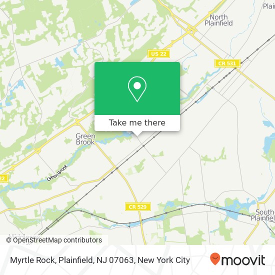 Myrtle Rock, Plainfield, NJ 07063 map