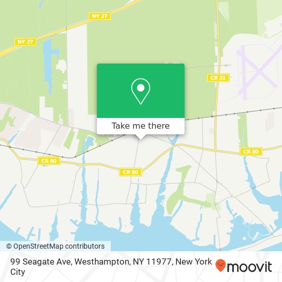 99 Seagate Ave, Westhampton, NY 11977 map