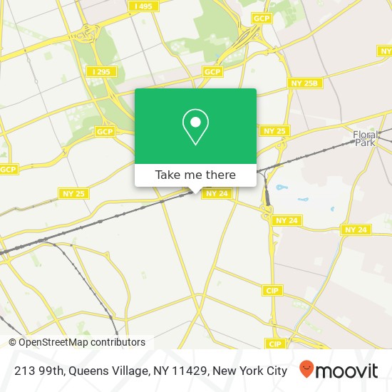 Mapa de 213 99th, Queens Village, NY 11429