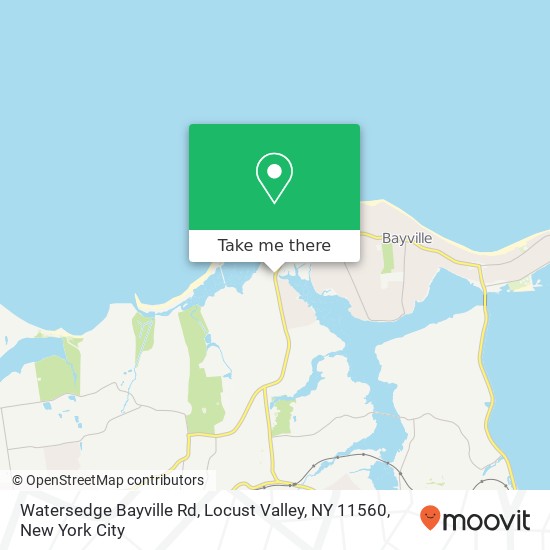 Mapa de Watersedge Bayville Rd, Locust Valley, NY 11560