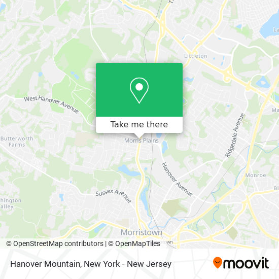 Hanover Mountain map