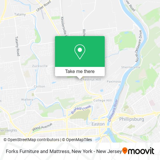 Mapa de Forks Furniture and Mattress