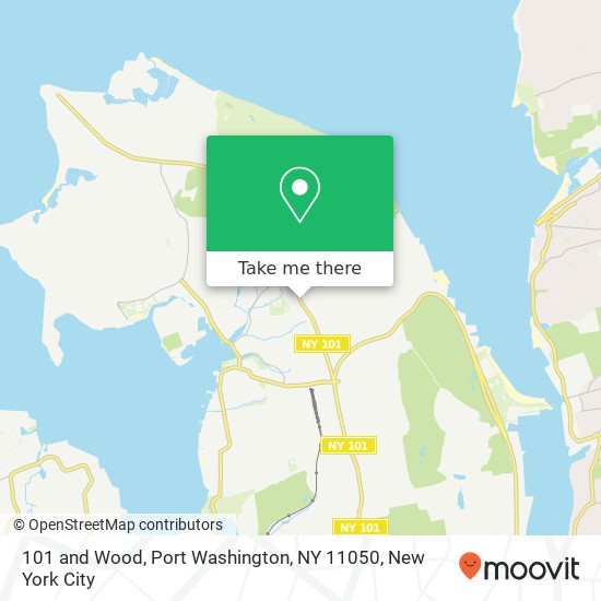 Mapa de 101 and Wood, Port Washington, NY 11050