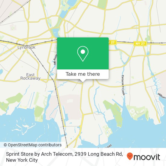 Mapa de Sprint Store by Arch Telecom, 2939 Long Beach Rd