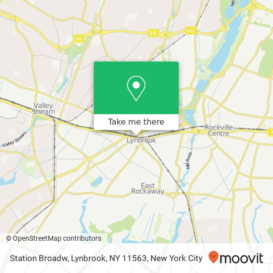 Mapa de Station Broadw, Lynbrook, NY 11563