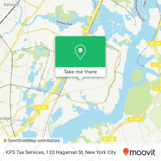 Mapa de KPS Tax Services, 120 Hagaman St