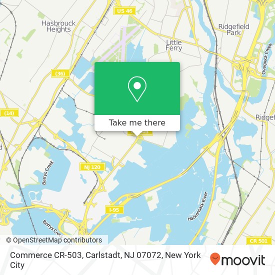 Commerce CR-503, Carlstadt, NJ 07072 map