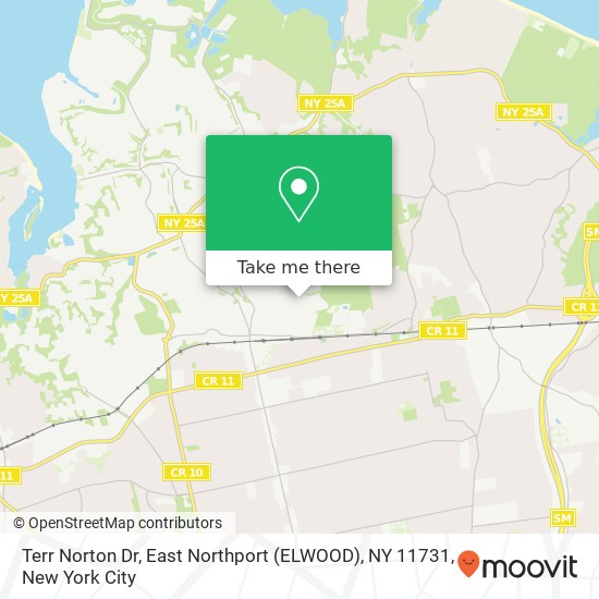 Mapa de Terr Norton Dr, East Northport (ELWOOD), NY 11731