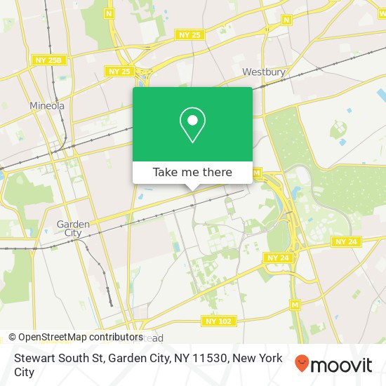 Stewart South St, Garden City, NY 11530 map