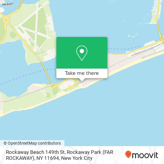 Mapa de Rockaway Beach 149th St, Rockaway Park (FAR ROCKAWAY), NY 11694
