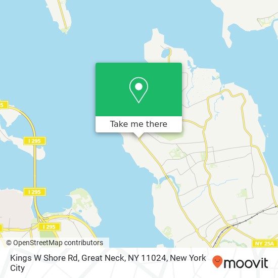 Mapa de Kings W Shore Rd, Great Neck, NY 11024