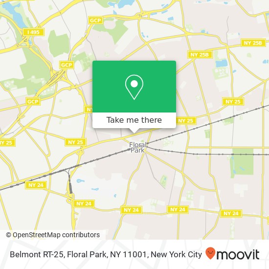 Belmont RT-25, Floral Park, NY 11001 map