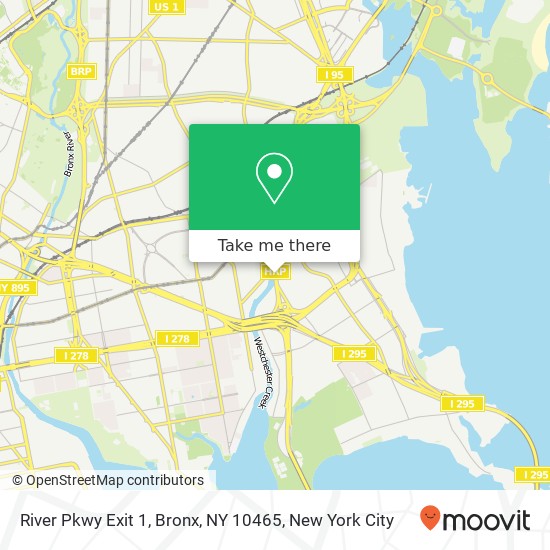 Mapa de River Pkwy Exit 1, Bronx, NY 10465
