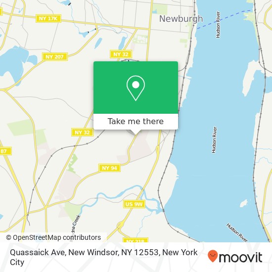 Mapa de Quassaick Ave, New Windsor, NY 12553