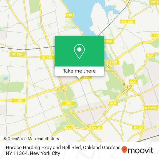 Mapa de Horace Harding Expy and Bell Blvd, Oakland Gardens, NY 11364