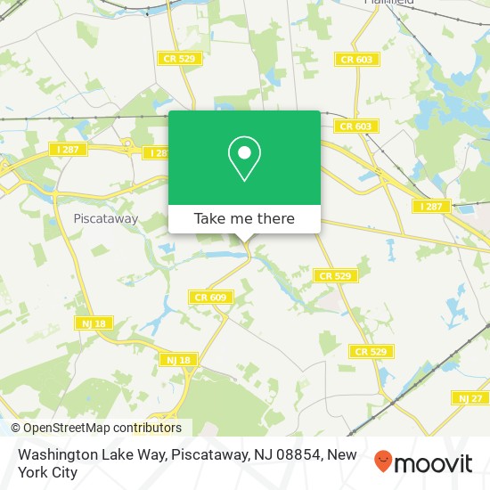 Washington Lake Way, Piscataway, NJ 08854 map