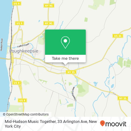 Mapa de Mid-Hudson Music Together, 33 Arlington Ave