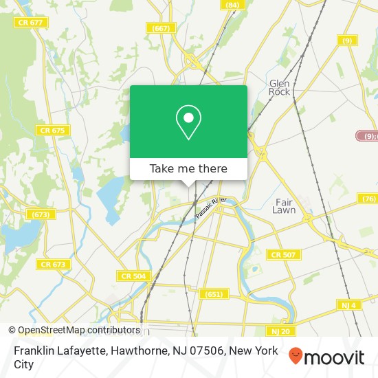 Franklin Lafayette, Hawthorne, NJ 07506 map