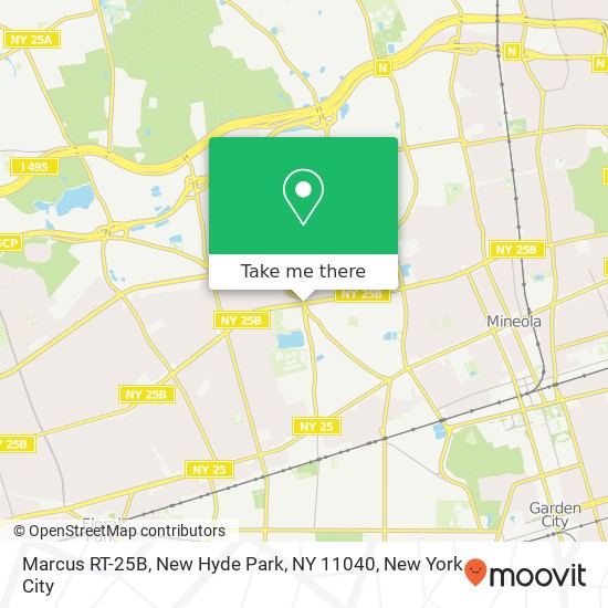 Marcus RT-25B, New Hyde Park, NY 11040 map