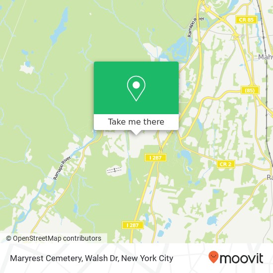 Mapa de Maryrest Cemetery, Walsh Dr