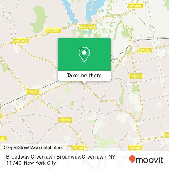 Mapa de Broadway Greenlawn Broadway, Greenlawn, NY 11740